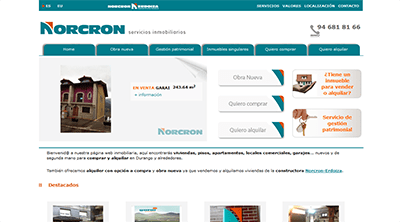 eSOFT eCMS: Desarrollo web Norcron Erdoiza